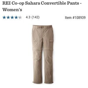 REI Co-op Sahara Convertible Pants - Women's 4